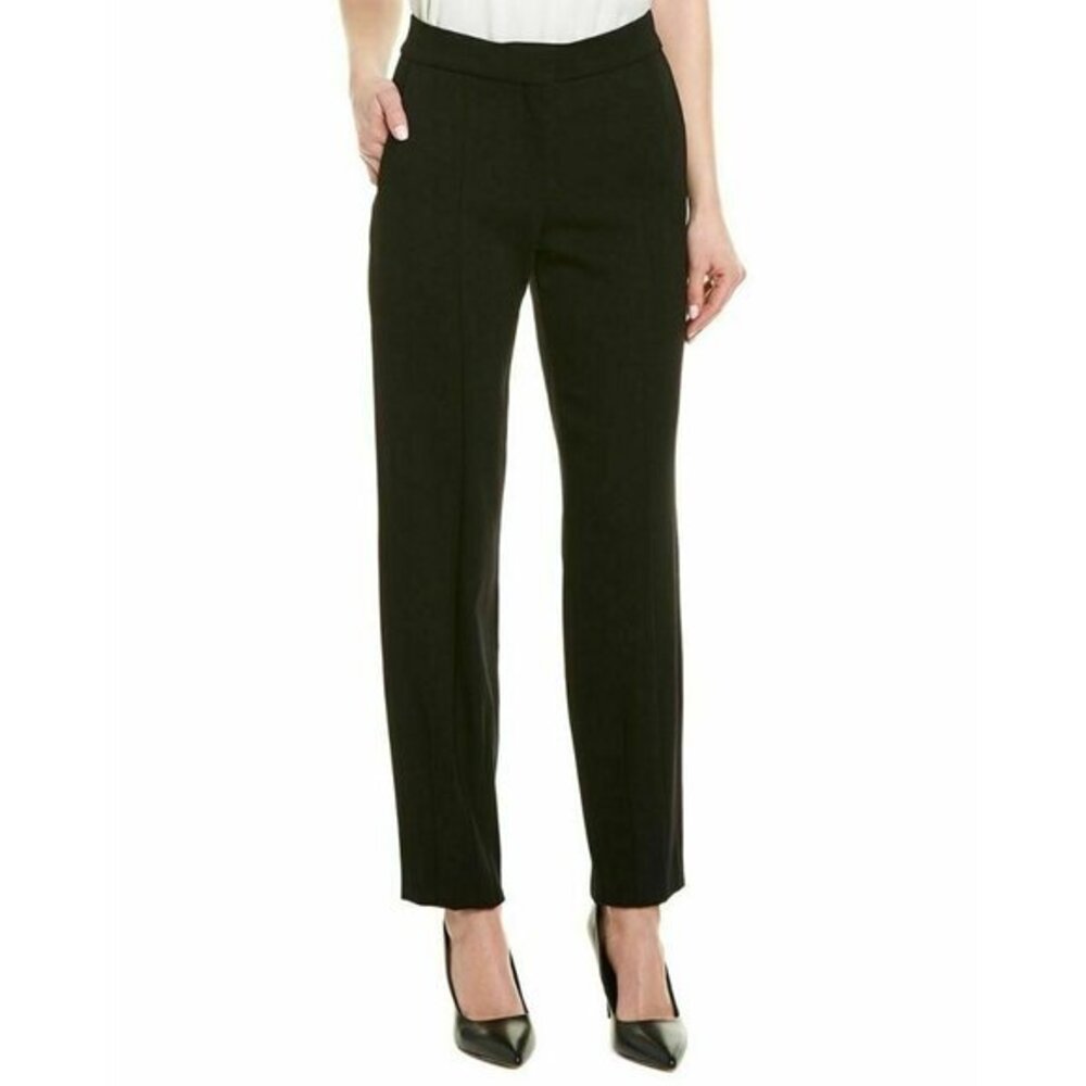 Narciso Rodriguez Refined Black Wool Seamed Slim Pants SZ 44 IT NWT